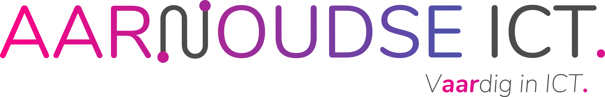 Logo AARNOUDSE ICT full colour met slogan